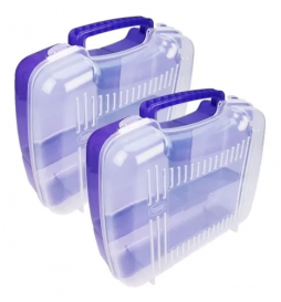 2 Loncheras Wacky Lunch Box Con Divisiones Color morado