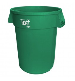 BOTE DE BASURA TOFF 120 LITROS COLOR VERDE