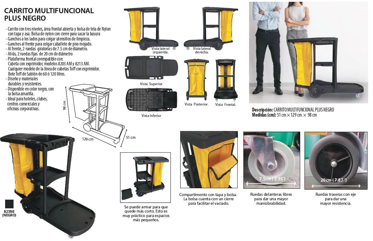 Carrito Multifuncional Plus Con Bolsa